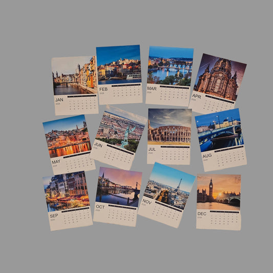 Personalized Photo Magnetic Calendar — Custom Memory Calendar Gift