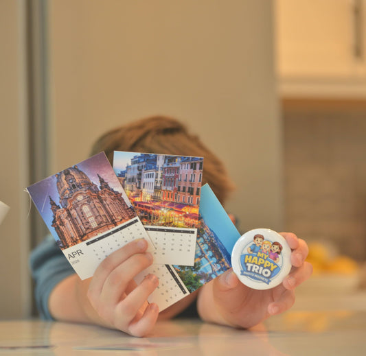 Personalized Photo Magnetic Calendar — Custom Memory Calendar Gift