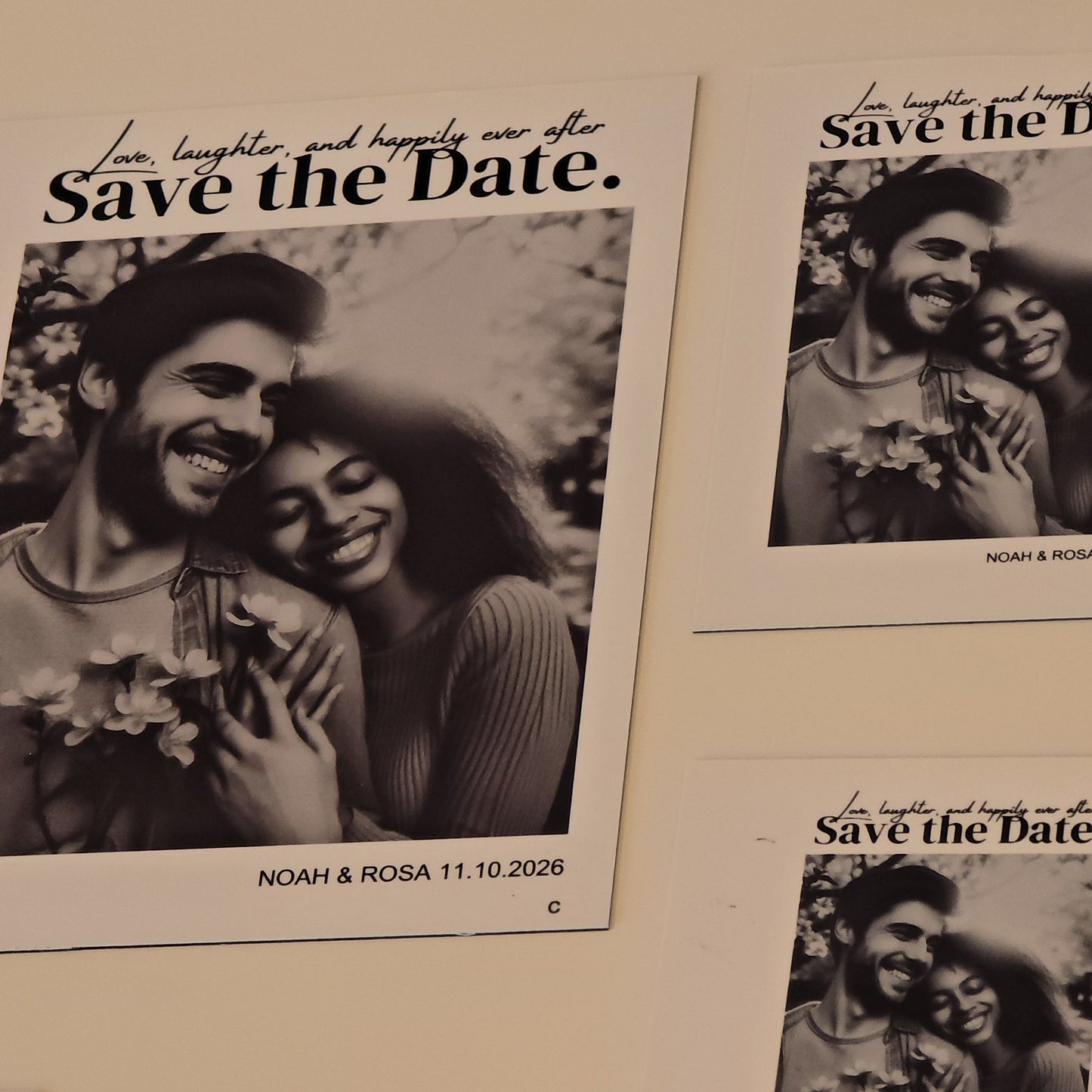 Custom Save the Date Photo Magnets — Personalized Wedding Announcement