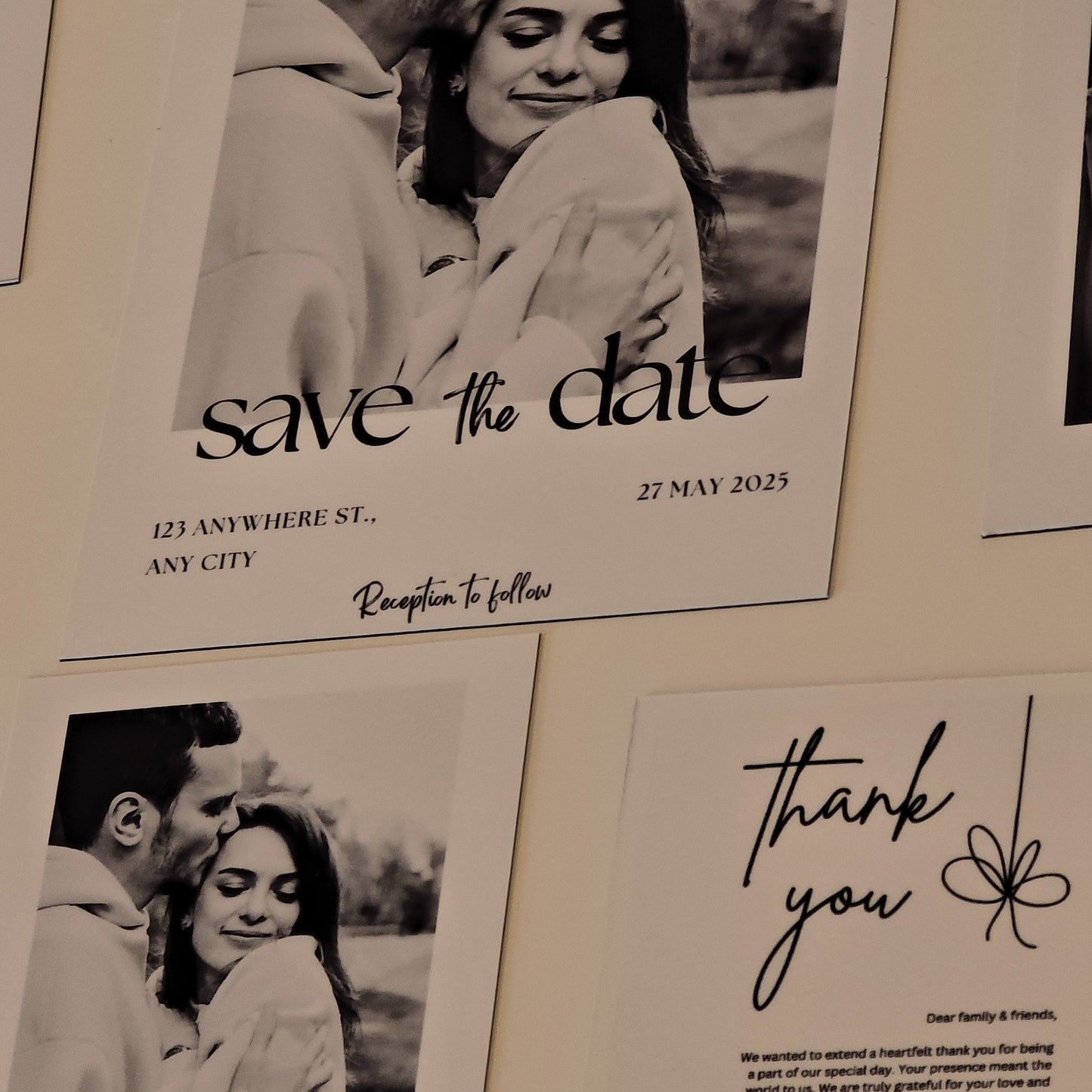 Custom Save the Date Photo Magnets — Personalized Wedding Announcement