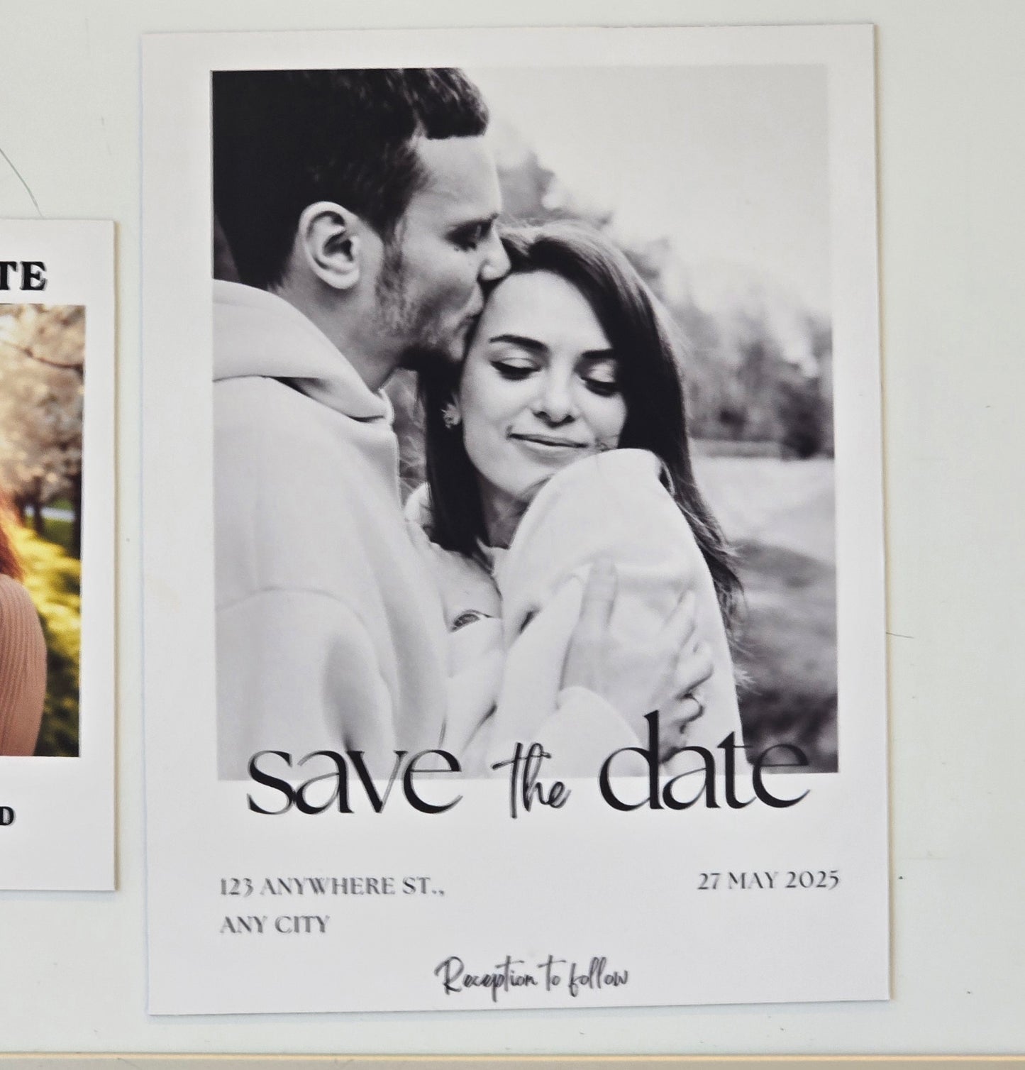 Custom Save the Date Photo Magnets — Personalized Wedding Announcement